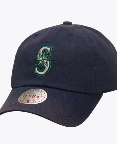 Mitchell & Ness Men's And Women's Navy Seattle Mariners 1904 Soft Wash Adjustable Hat