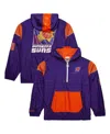 Mitchell & Ness Men's And Women's Purple Phoenix Suns Hardwood Classics Team Og 3.0 Anorak Half-zip Windbreaker Jack In Purple