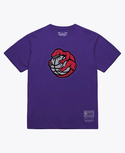 Mitchell & Ness Men's And Women's Purple Toronto Raptors Hardwood Classics Arch T-shirt