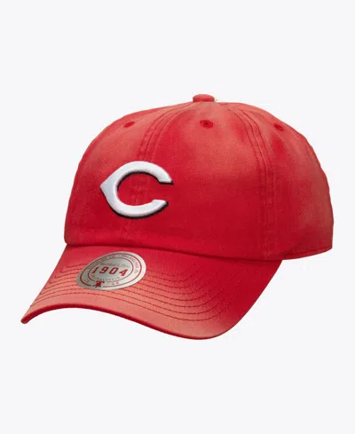 Mitchell & Ness Men's And Women's Red Cincinnati Reds 1904 Soft Wash Adjustable Hat