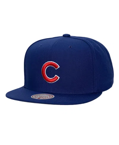 Mitchell & Ness Men's And Women's Royal Chicago Cubs Side Logo Snapback Hat In Blue