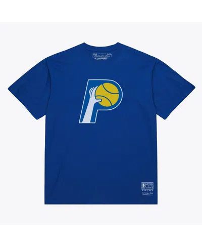 Mitchell & Ness Men's And Women's Royal Indiana Pacers Hardwood Classics Arch T-shirt In Blue