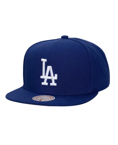 Mitchell & Ness Men's And Women's Royal Los Angeles Dodgers Side Logo Snapback Hat In Blue