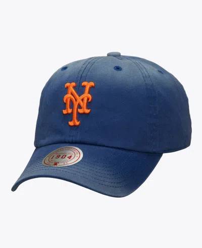 Mitchell & Ness Men's And Women's Royal New York Mets 1904 Soft Wash Adjustable Hat In Blue