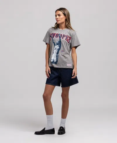Mitchell & Ness Men's And Women's Sheryl Swoopes Heather Gray Houston Comets Player Boyfriend Court Origins T-shirt