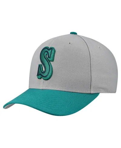 Mitchell & Ness Men's And Women'sâ Gray Seattle Mariners Basic Coop Pro Adjustable Hat