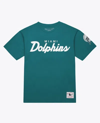 Mitchell & Ness Aqua Miami Dolphins Head Coach Classic T-shirt In Green
