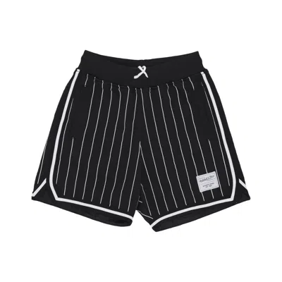 Mitchell & Ness Men's Basketball Shorts Branded Pinstripe Game Day 2.0 Shorts Black