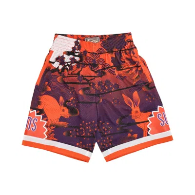 Mitchell & Ness Men's Basketball Shorts Nba Ah Swingman Short 5.0 Hardwood Classics 1991 Phosun In Orange/purple