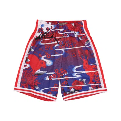 Mitchell & Ness Men's Basketball Shorts Nba Ah Swingman Short 5.0 Hardwood Classics 1998 Phi76e Red/royal