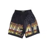 Mitchell & Ness Men's Basketball Shorts Nba Big Face 4.0 Fashion Short Hardwood Classics Miahea Black/original Team  In Blue