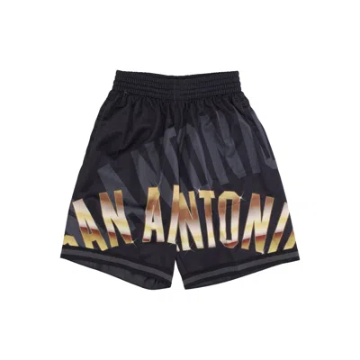 Mitchell & Ness Men's Basketball Shorts Nba Big Face 4.0 Fashion Short Hardwood Classics Saaspu In Black
