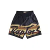 Mitchell & Ness Men's Basketball Shorts Nba Big Face 4.0 Fashion Short Hardwood Classics Torrap Black/original Team  In Blue
