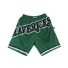 Mitchell & Ness Men's Basketball Shorts Nba Big Face Blown Out Fashion Short Hardwood Classics Dalmav Green/original In Green