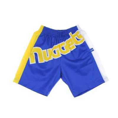 Mitchell & Ness Men's Basketball Shorts Nba Big Face Blown Out Fashion Short Hardwood Classics Dennug Royal/original In Multi