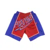 Mitchell & Ness "nba Detroit Pistons" Blown Out Shorts In Red
