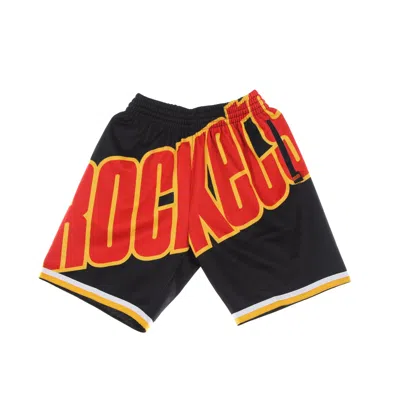 Mitchell & Ness Men's Basketball Shorts Nba Big Face Blown Out Fashion Short Hardwood Classics Houroc Black/original
