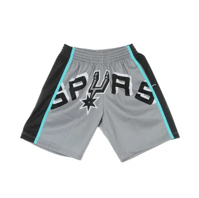 Mitchell & Ness Men's Basketball Shorts Nba Big Face Blown Out Fashion Short Hardwood Classics Saaspu Grey/original  In Gray