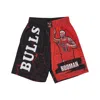 Mitchell & Ness Men's Basketball Shorts Nba Burst Mesh Short No 91 Dennis Rodman Chibul Original Team Colors In Original Team Colors
