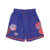 Mitchell & Ness Men's Basketball Shorts Nba Hometown Mesh Short Hardwood Classics Neykni Royal/orange In Royal/orange