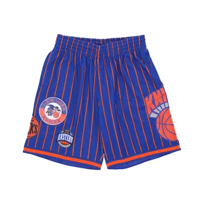 Mitchell & Ness Men's Basketball Shorts Nba Hometown Mesh Short Hardwood Classics Neykni Royal/orange