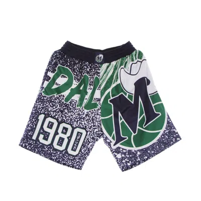 Mitchell & Ness Men's Basketball Shorts Nba Jumbotron Sublimated Mesh Shorts Hardwood Classics Dalmav Navy/original 
