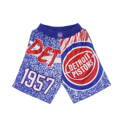 Mitchell & Ness Men's Basketball Shorts Nba Jumbotron Sublimated Mesh Shorts Hardwood Classics Detpis Royal/original In Multi