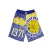 Mitchell & Ness Men's Basketball Shorts Nba Jumbotron Sublimated Mesh Shorts Hardwood Classics Golwar Royal/original In Blue