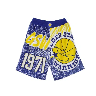 Mitchell & Ness Men's Basketball Shorts Nba Jumbotron Sublimated Mesh Shorts Hardwood Classics Golwar Royal/original