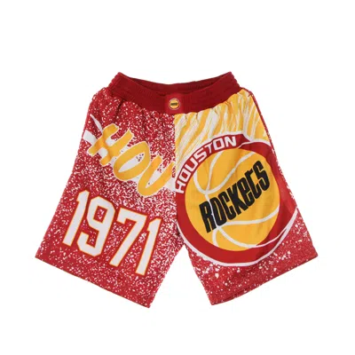 Mitchell & Ness Men's Basketball Shorts Nba Jumbotron Sublimated Mesh Shorts Hardwood Classics Houroc Scarlet/origin