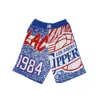 Mitchell & Ness Men's Basketball Shorts Nba Jumbotron Sublimated Mesh Shorts Hardwood Classics Loscli Royal/original In Blue