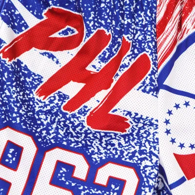 Mitchell & Ness Men's Basketball Shorts Nba Jumbotron Sublimated Mesh Shorts Hardwood Classics Phi76e Royal/original