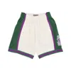 Mitchell & Ness Men's Basketball Shorts Nba Off White Team Color Swingman Shorts Hardwood Classics 2000 Milbuc In Off White