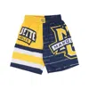 Mitchell & Ness Men's Basketball Shorts Ncaa Jumbotron 3.0 Shorts Mareag Multi/white In Blue