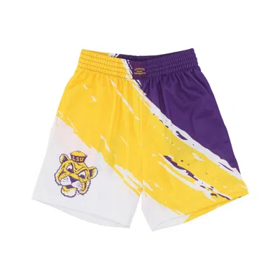 Mitchell & Ness Men's Basketball Shorts Ncaa Paint Brush Sublimated Mesh Short Loutig Multi/white