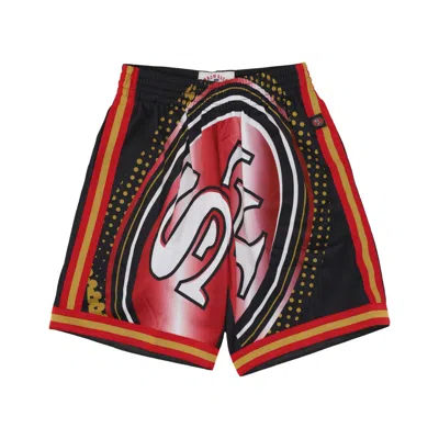 Mitchell & Ness Men's Basketball Shorts Nfl Big Face 7.0 Fashion Short Saf49e Black