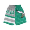Mitchell & Ness Men's Basketball Shorts Nfl Jumbotron 3.0 Shorts Phieag Multi/white In Green