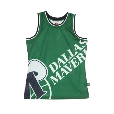 Mitchell & Ness Men's Basketball Tank Top Nba Big Face Blown Out Fashion Jersey Dalmav Green/original Team Colors