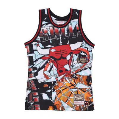 Mitchell & Ness Men's Basketball Tank Top Nba Big Face Fashion Tank 6.0 Chibul Black/original Team Colors In Multi