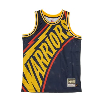 Mitchell & Ness Men's Basketball Tank Top Nba Big Face Jersey Golwar In Blue