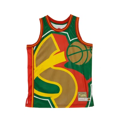 Mitchell & Ness Men's Basketball Tank Top Nba Big Face Jersey Seasup In Neutral