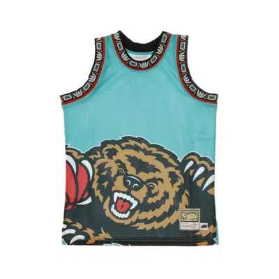 Mitchell & Ness Men's Basketball Tank Top Nba Big Face Jersey Vangri In Blue