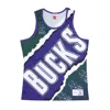 Mitchell & Ness Men's Basketball Tank Top Nba Jumbotron 2.0 Mesh Tank Hardwood Classics Milbuc In Green
