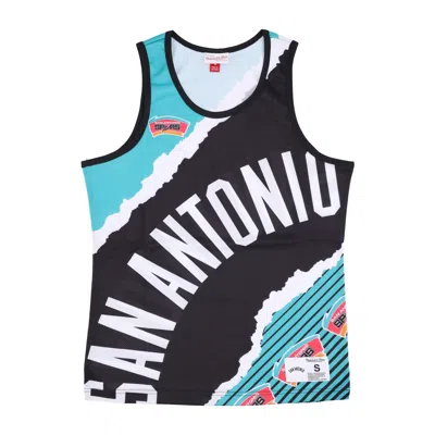 Mitchell & Ness Men's Basketball Tank Top Nba Jumbotron 2.0 Mesh Tank Hardwood Classics Saaspu In Blue