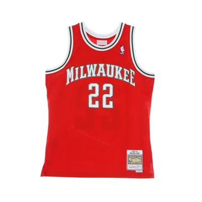 Mitchell & Ness Men's Basketball Tank Top Nba Swingman Jersey Hardwood Classics No 22 Michael Redd 2008-2009 Milbuc In Red/original Team Colors