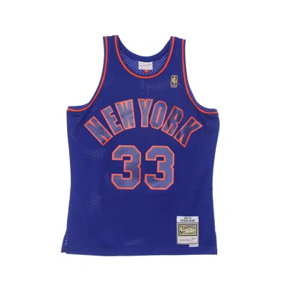 Mitchell & Ness Men's Basketball Tank Top Nba Swingman Jersey Hardwood Classics No 33 Patrick Ewing 1996-97 Neykni R In Royal