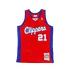 Mitchell & Ness Men's Basketball Tank Top Nba Swingman Jersey Hardwood Classics No.21 Darius Miles 2000-01 Loscli Ro In Original Team Colors