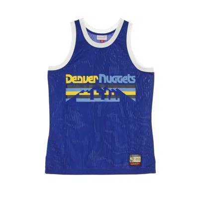 Mitchell & Ness Men's Basketball Tank Top Nba Team Heritage Tank 1975-2012 Dennug In Blue