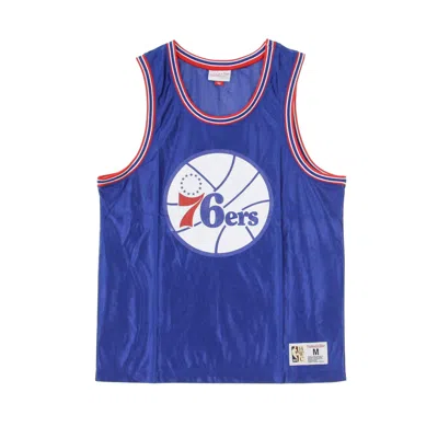 Mitchell & Ness Men's Basketball Type Nba Dazzle Tank Top Phi76e Original Team Colors In Blue