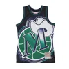 Mitchell & Ness Men's Basketball Vest Nba Big Face 7.0 Fashion Tank Dalmav Black In Black